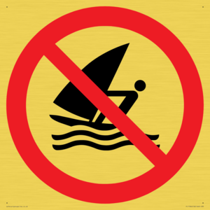Prohibition: No windsurfing